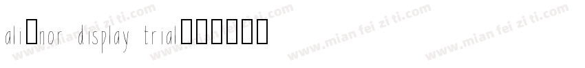 aliénor display trial字体转换